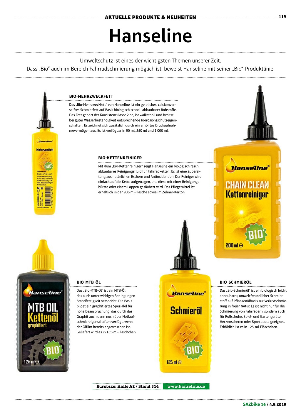Graisse Hanseline Pour Moyeu Et Pédalier – 50 G, Lithium, -30°C à +120°C, Anti-corrosion